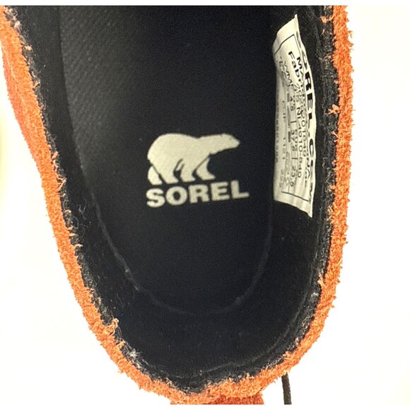 Sorel Evie Wedge Ankle Boot Womens Sz 6.5 Warp Red Waterproof Suede Chelsea NEW - Picture 9 of 16